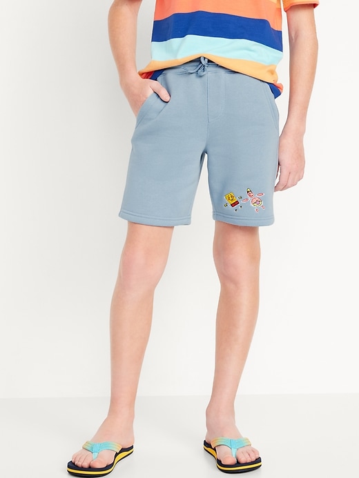 View large product image 1 of 5. Licensed Graphic Fleece Jogger Shorts for Boys (At Knee)