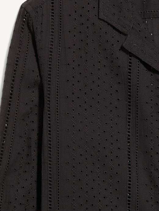 Image number 5 showing, Button-Front Eyelet Shirt