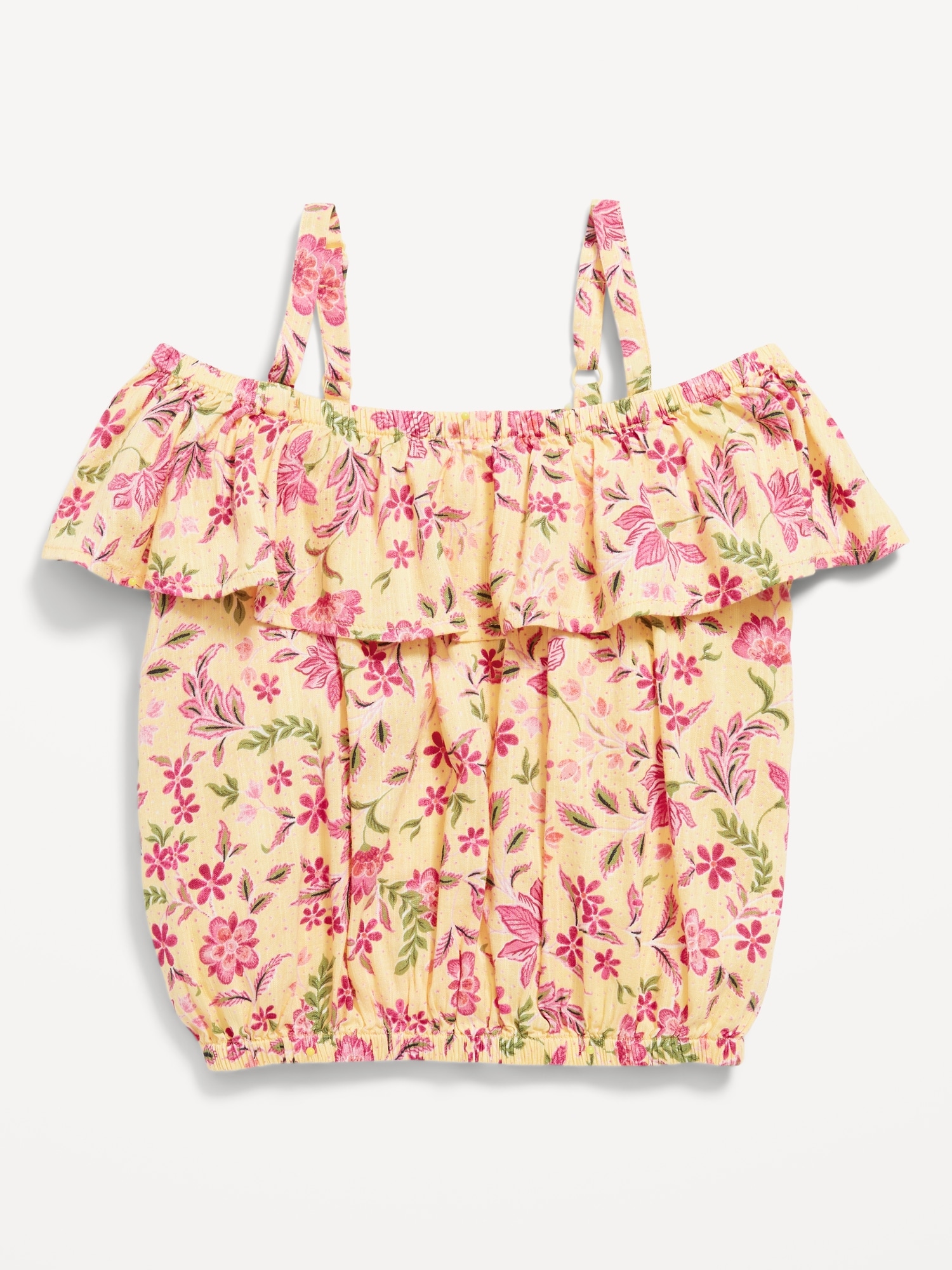 Off-Shoulder Ruffle-Trim Top for Girls