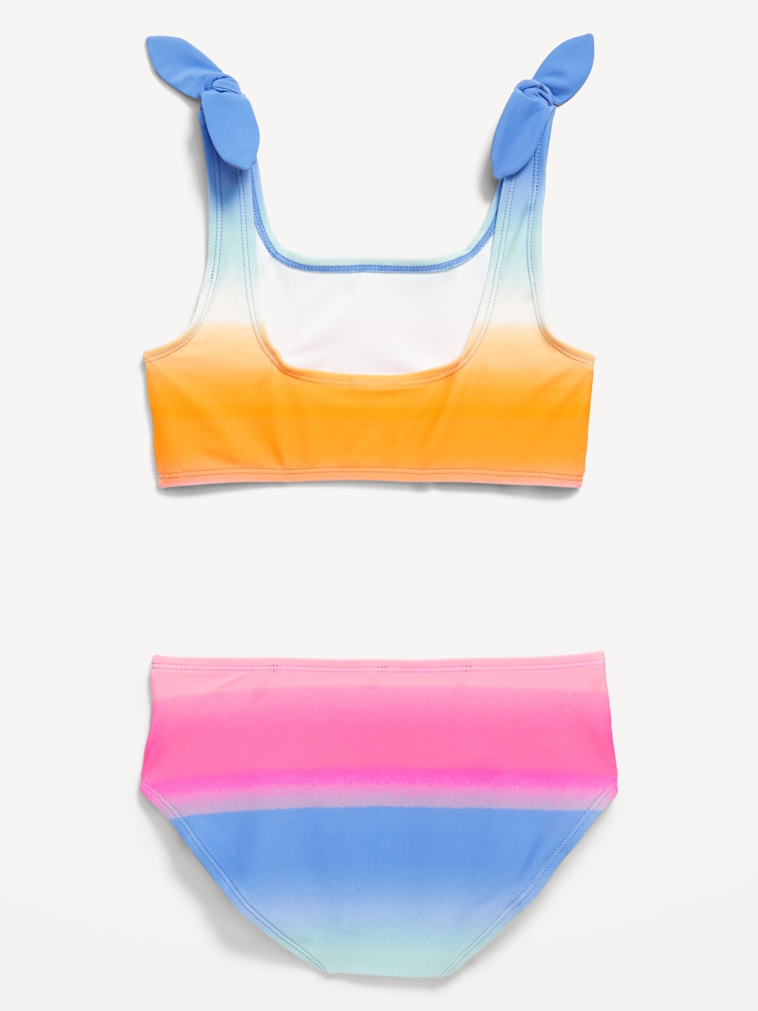 Printed Tie-Knot Bikini Swim Set for Girls