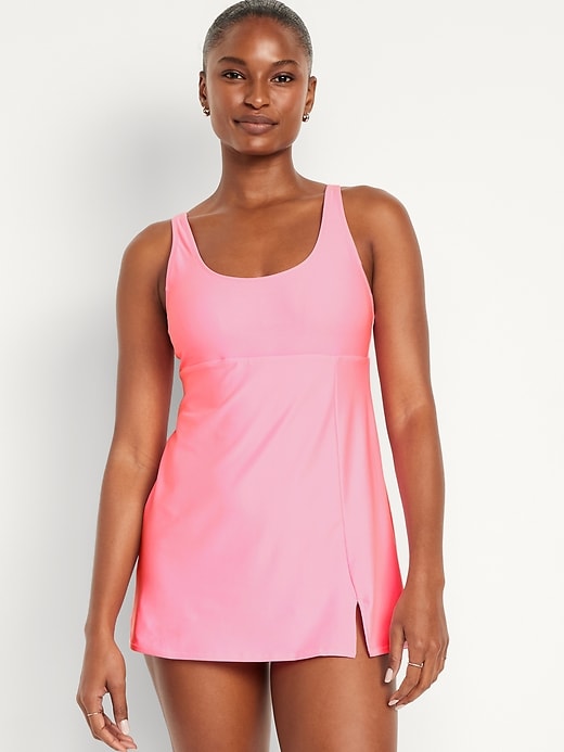 Image number 1 showing, Sleeveless Swim Dress