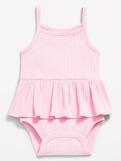 Sleeveless Peplum Bodysuit for Baby