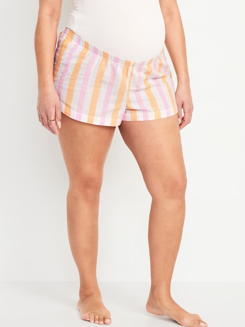 Short de pyjama de Maternité -- entrejambe de 5 cm - Orange