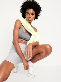 Light Support Fluid Seamless Ribbed Sports Bra