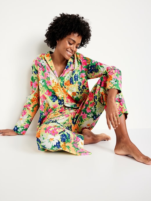 Image number 3 showing, Poplin Pajama Pant Set