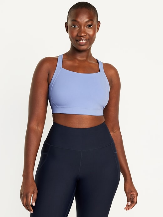 Old Navy Black High-Support PowerSoft Sports Bra Womens Size Large New -  beyond exchange
