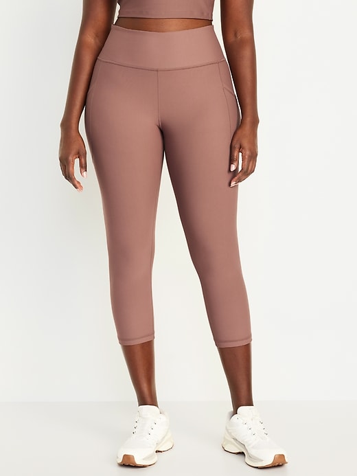 L'image numéro 5 présente Legging PowerSoft à taille haute longueur 3/4