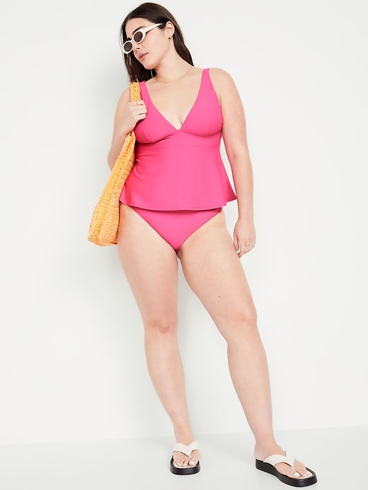 Image number 3 showing, V-Neck Swing Tankini Swim Top