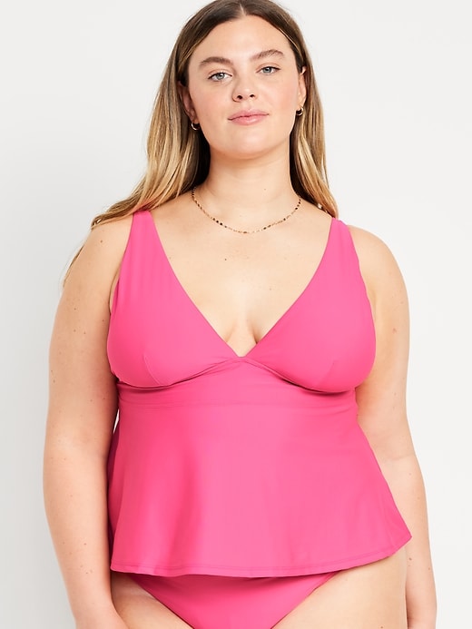 Image number 7 showing, V-Neck Swing Tankini Swim Top