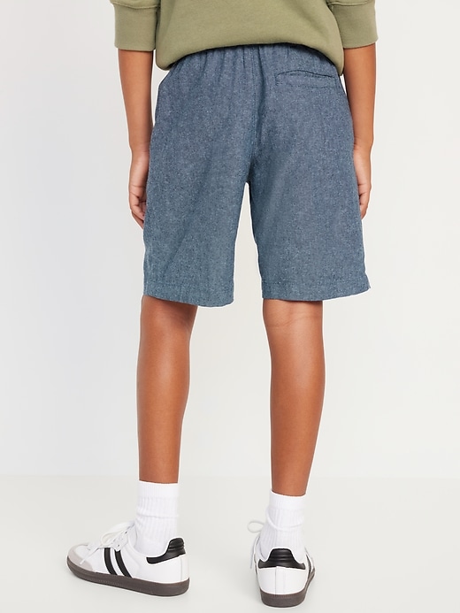 View large product image 2 of 4. Knee Length Linen-Blend Shorts for Boys