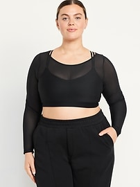 PowerSoft Crop Layered Top