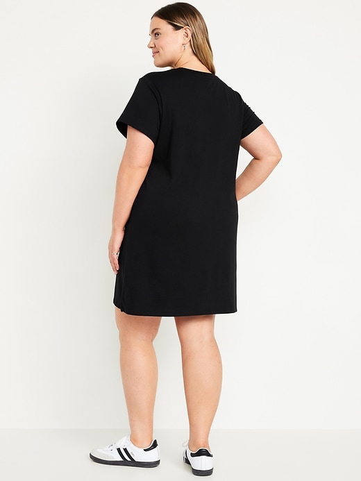 Image number 9 showing, Crew-Neck Mini T-Shirt Dress