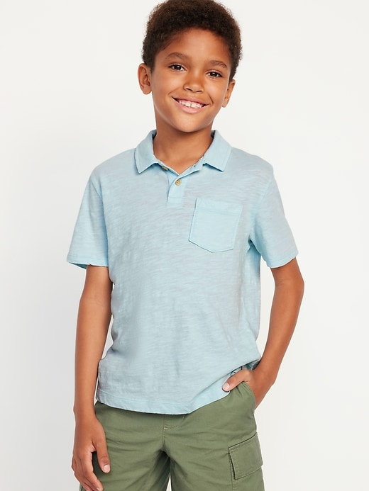 View large product image 1 of 3. Short-Sleeve Pocket Polo Shirt for Boys