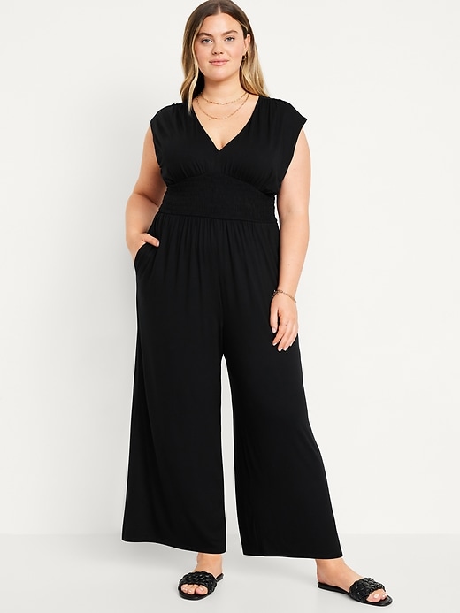 Image number 6 showing, Waist-Defined Shirred Jumpsuit