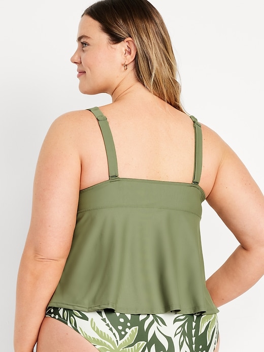 Image number 8 showing, V-Neck Swing Tankini Swim Top