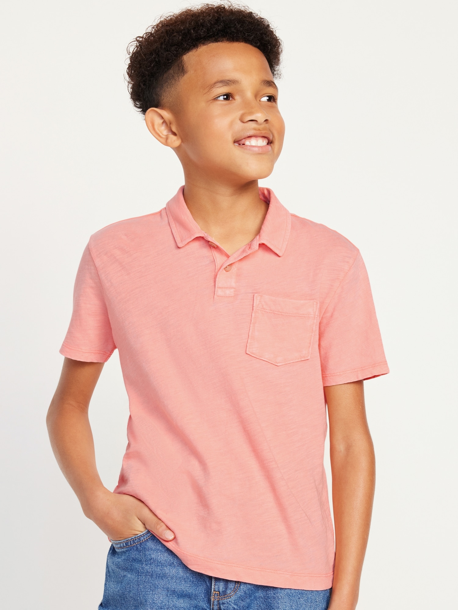 Pink polo cheap shirt boys