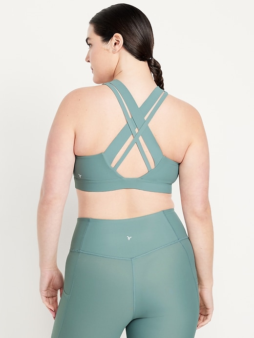 L'image numéro 4 présente Soutien-gorge sport Powersoft à bretelles croisées au dos à maintien moyen pour Femme