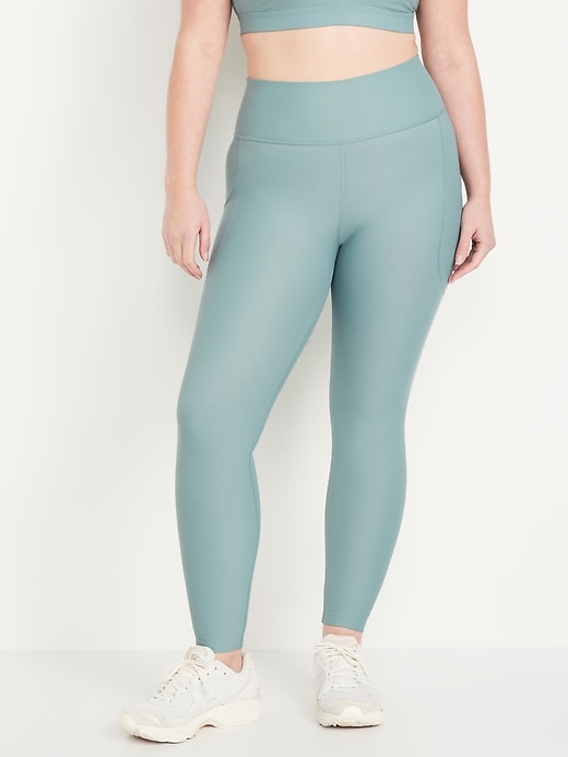 L'image numéro 5 présente Legging PowerSoft à poche à taille haute pleine longueur