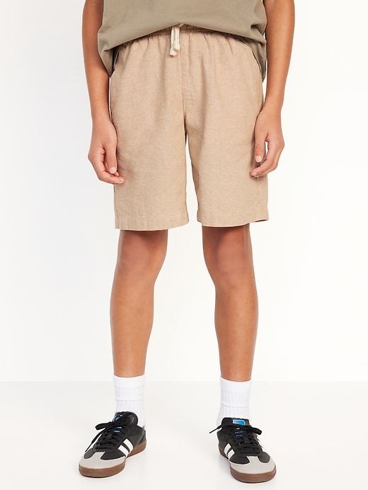 View large product image 1 of 4. Knee Length Linen-Blend Shorts for Boys