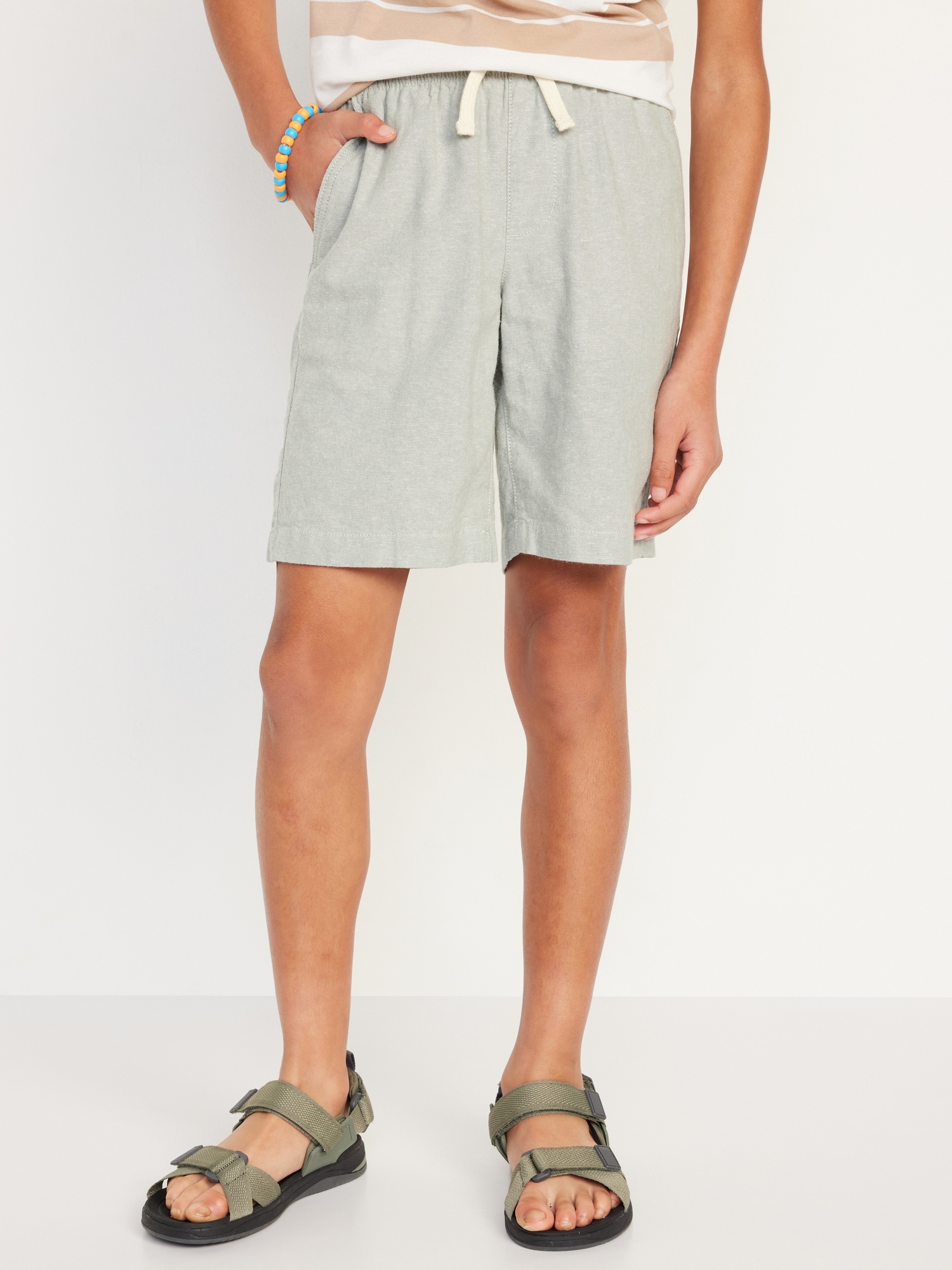 Linen-Blend Shorts for Boys