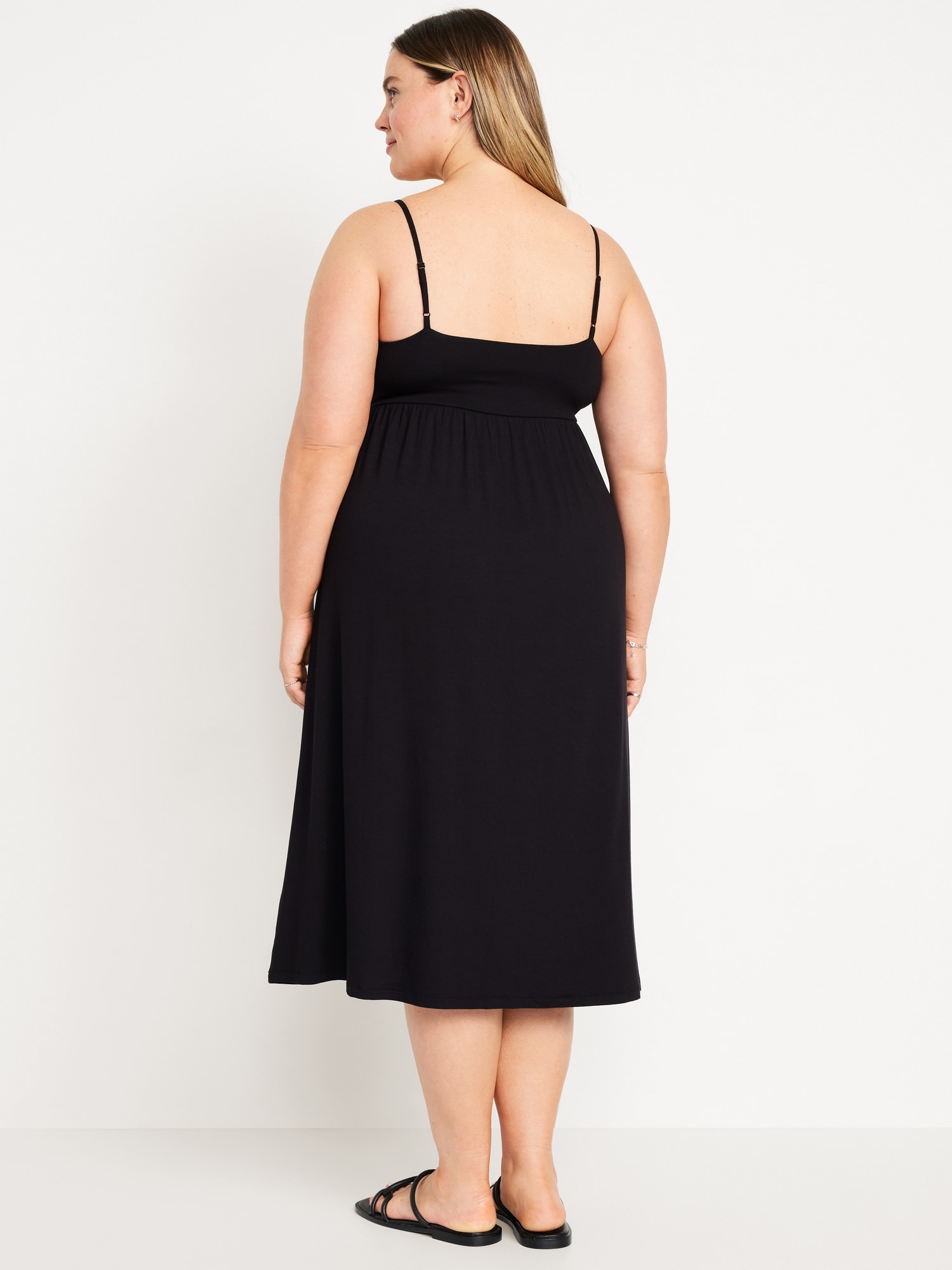 Fit & Flare Cami Midi Dress | Old Navy