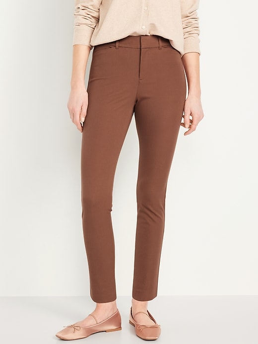 Image number 1 showing, High-Waisted Pixie Skinny Ankle Pants