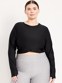 Cloud+ Ultra-Cropped Wrap-Front Top