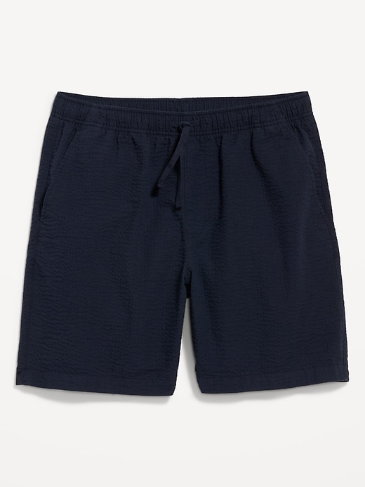 Image number 3 showing, Seersucker Jogger Shorts -- 7-inch inseam