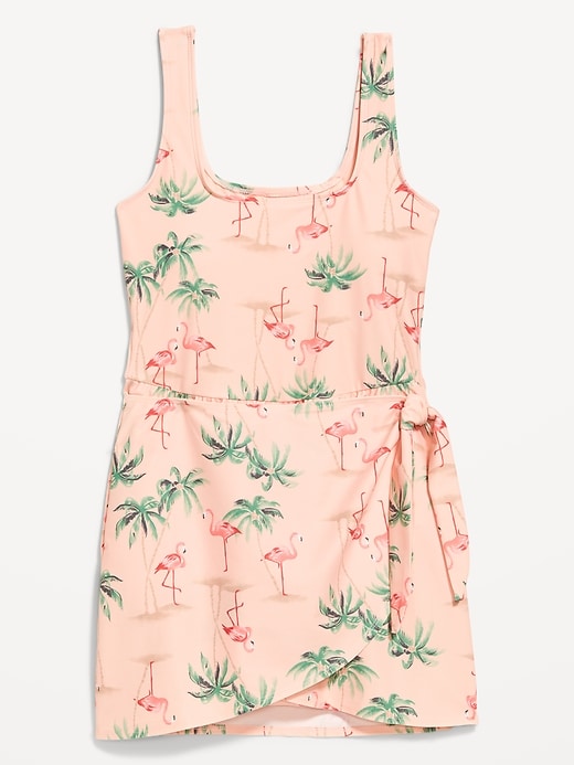 L'image numéro 4 présente Robe de bain mate nouée sur le côté