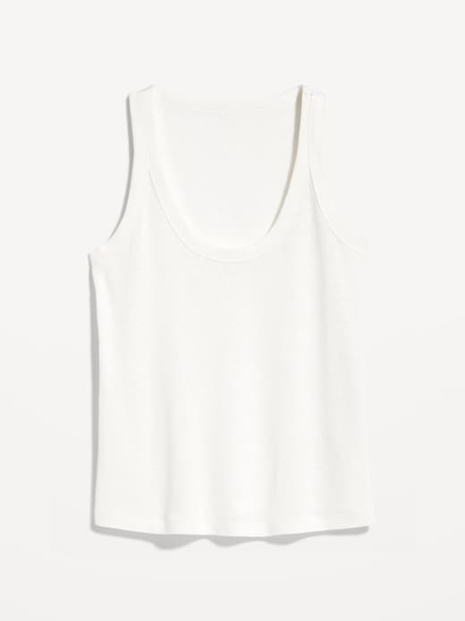 Image number 8 showing, Linen-Blend Tank Top