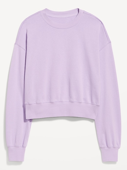 Image number 4 showing, French-Terry Drop-Shoulder Sweatshirt