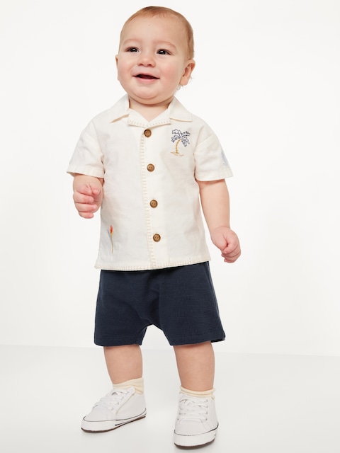 Thermal-Knit Pull-On Shorts for Baby