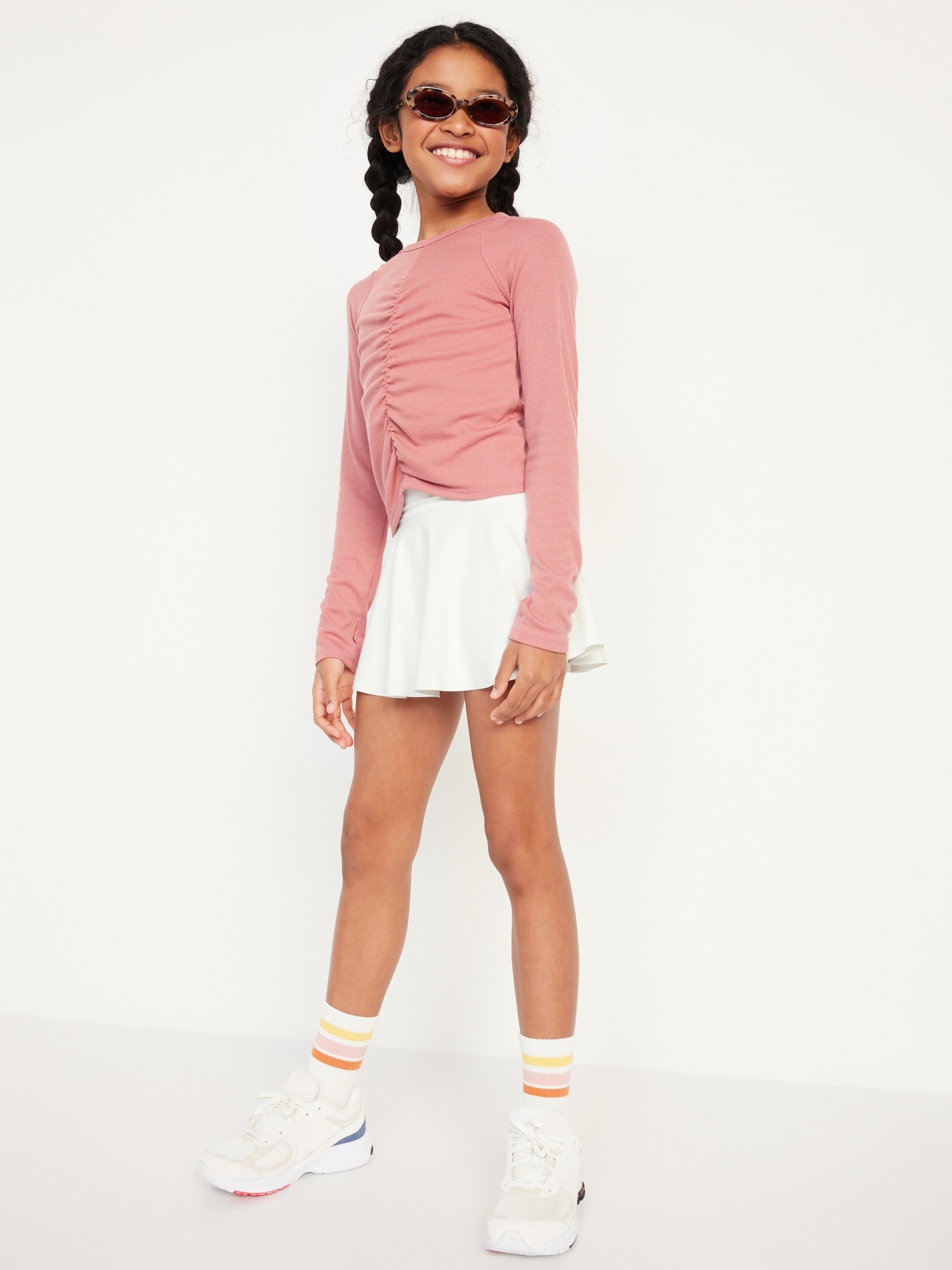 High-Waisted PowerSoft Skort for Girls