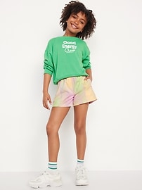 Image number 3 showing, High-Waisted StretchTech Zip-Pocket Shorts for Girls