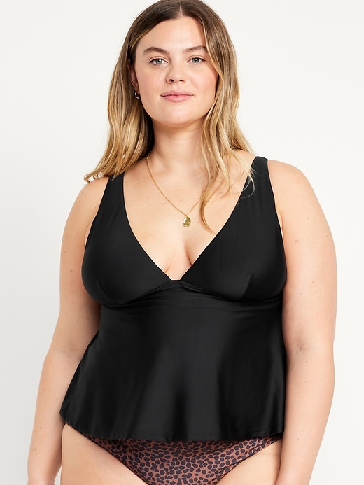 Image number 7 showing, V-Neck Swing Tankini Swim Top