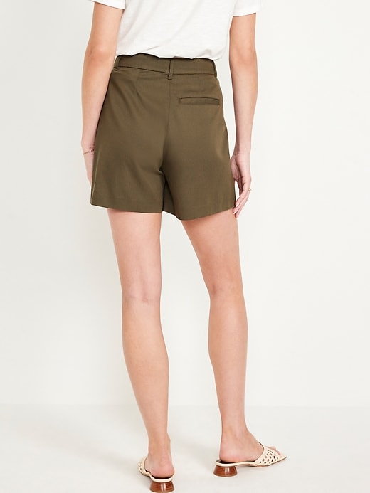 Image number 2 showing, Extra High-Waisted Taylor Trouser Shorts -- 5-inch inseam