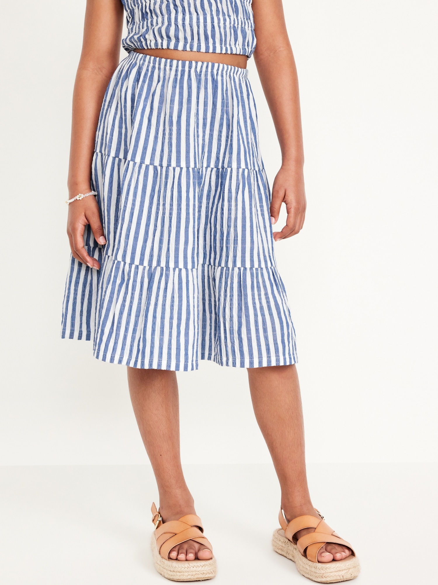 Tiered Midi Skirt for Girls | Old Navy