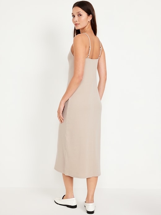 Image number 2 showing, Sleeveless Rib-Knit Midi Dress