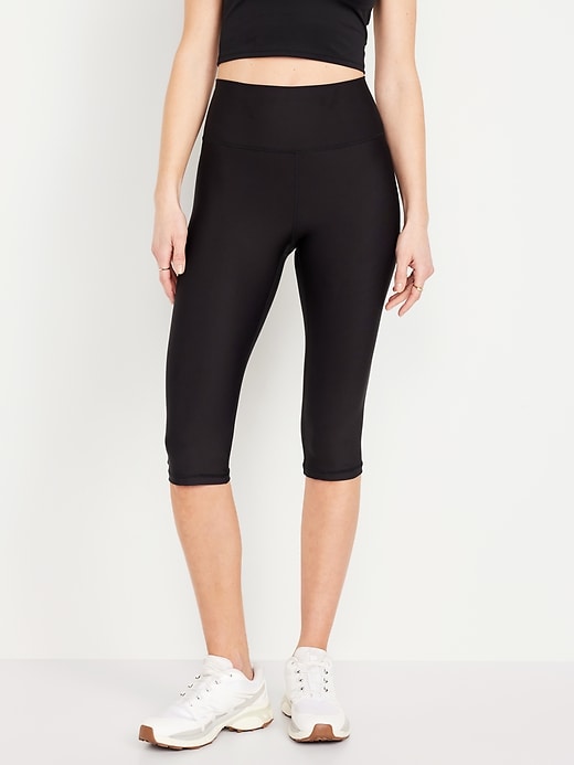 Image number 1 showing, High-Waisted PowerSoft Crop Leggings