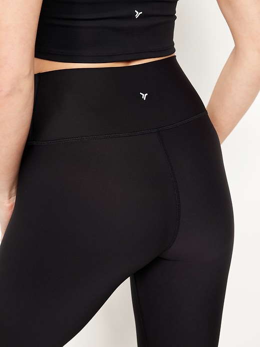 Image number 4 showing, High-Waisted PowerSoft Crop Leggings