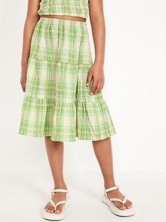 Tiered Midi Skirt for Girls