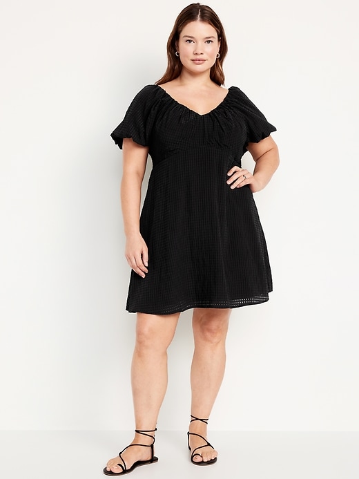 Image number 7 showing, Flutter-Sleeve Mini Swing Dress