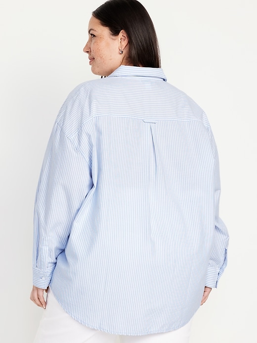 Image number 8 showing, Oversized Button-Down Boyfriend Shirt