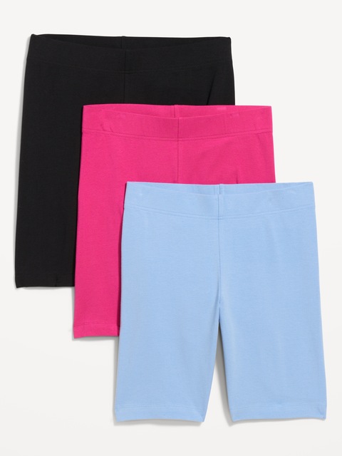 High-Waisted Biker Shorts 3-Pack -- 8-inch inseam