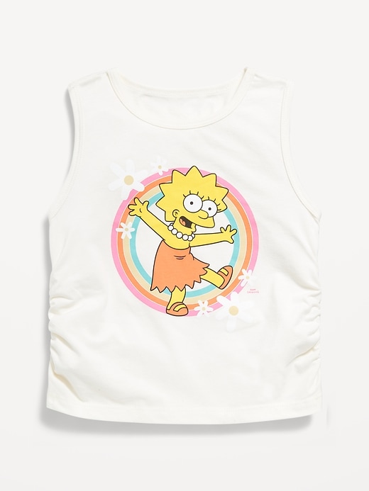 Image number 2 showing, Side-Ruched Licensed Graphic Tank Top for Girls