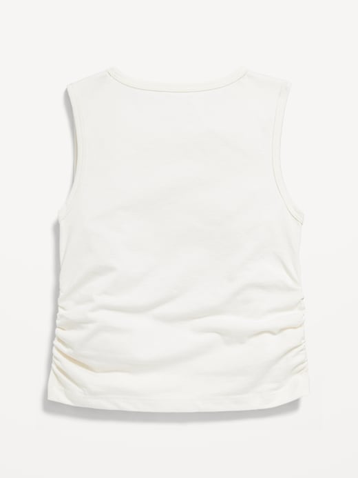 Image number 3 showing, Side-Ruched Licensed Graphic Tank Top for Girls