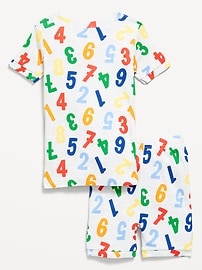 Image number 2 showing, Unisex Snug-Fit Printed Pajama Shorts Set for Toddler & Baby