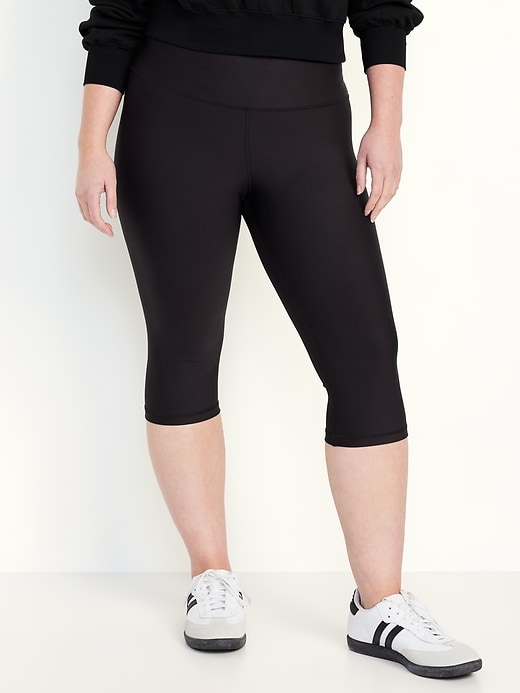 Image number 5 showing, High-Waisted PowerSoft Crop Leggings