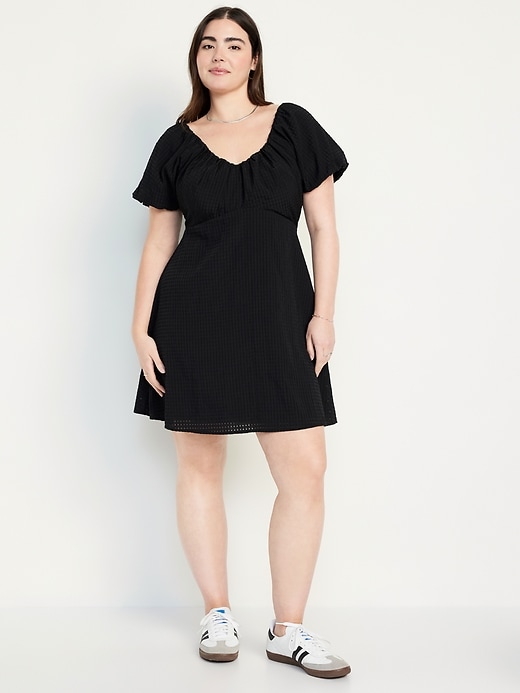 Image number 5 showing, Flutter-Sleeve Mini Swing Dress