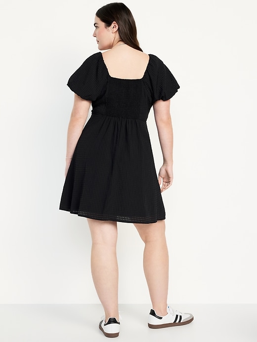 Image number 6 showing, Flutter-Sleeve Mini Swing Dress